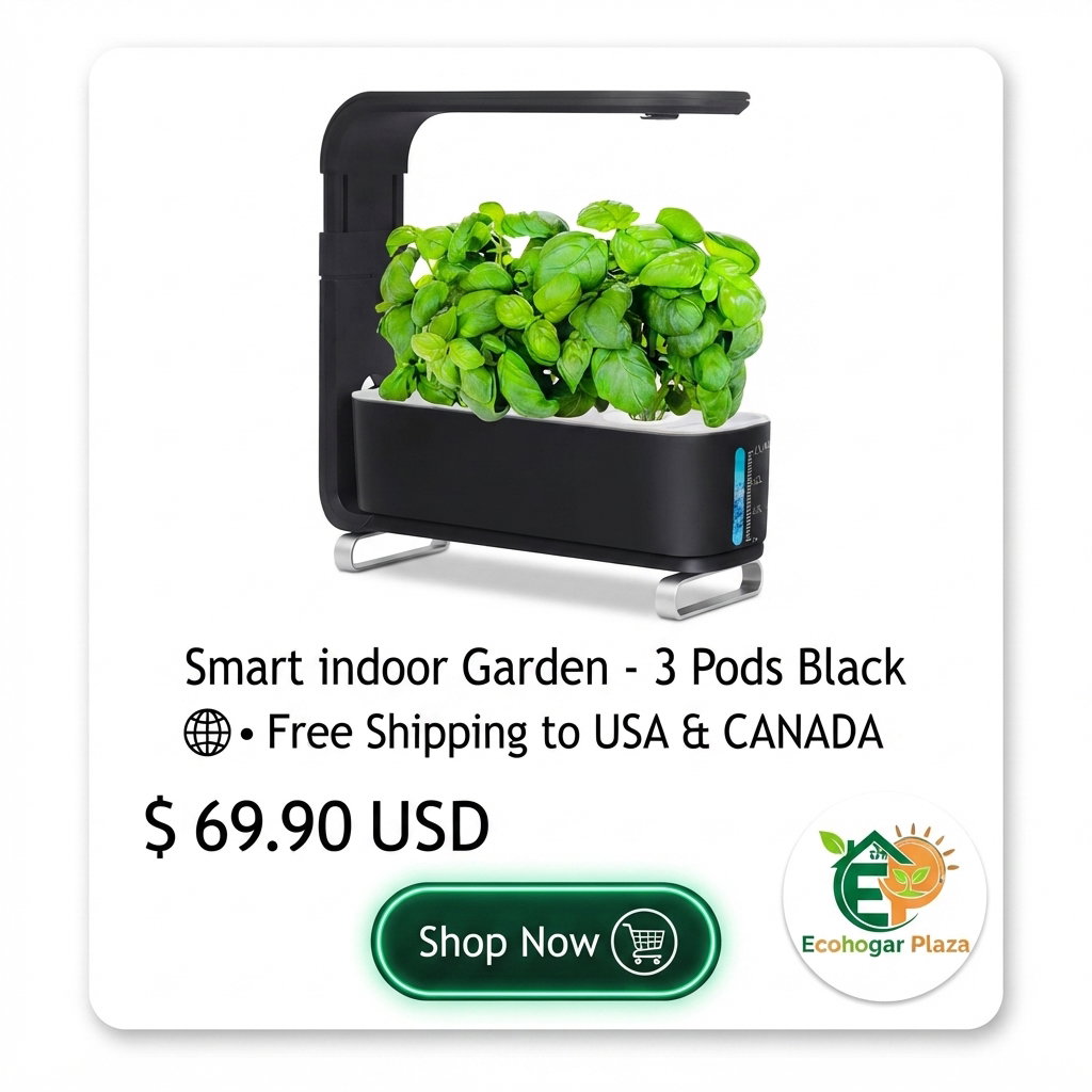 Smart Indoor Garden - 3 Pods Black