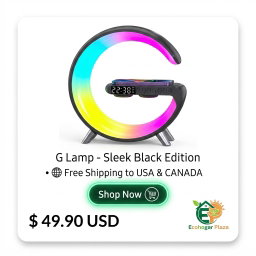 G Lamp - Sleek Black Edition