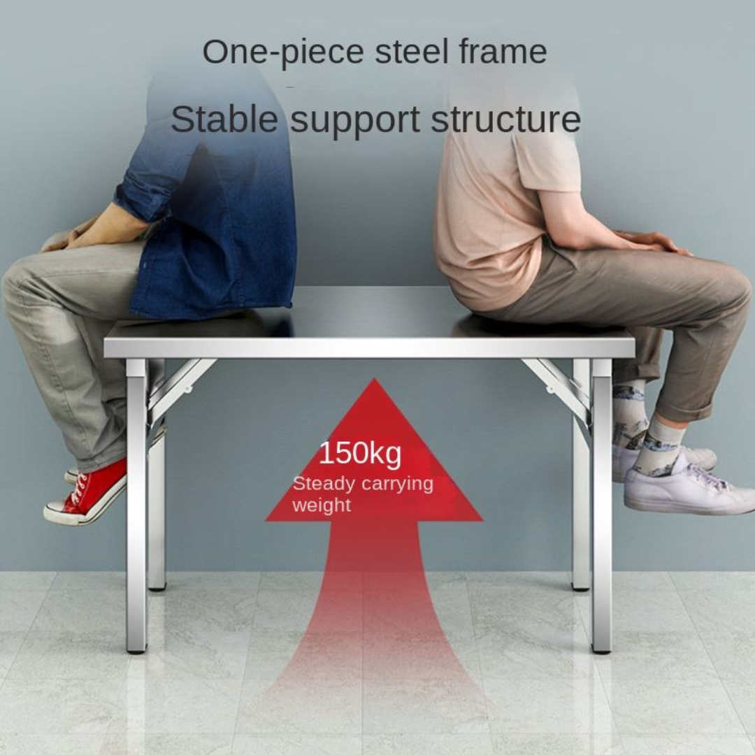 120CM STAINLESS STEEL FOLDABLE BANQUET TABLE  (MEJA)_1