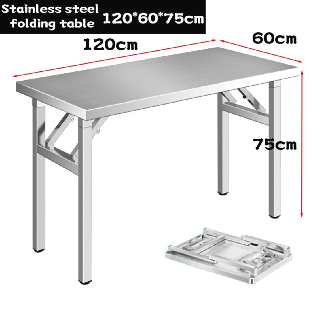 120CM STAINLESS STEEL FOLDABLE BANQUET TABLE  (MEJA)_7
