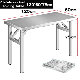 120CM STAINLESS STEEL FOLDABLE BANQUET TABLE  (MEJA)