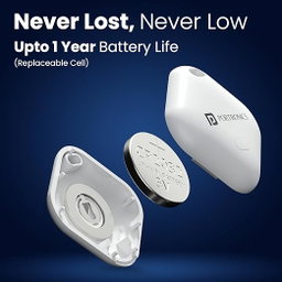 Portronics Worldtag Item Finder with Upto 1 Year Battery Life,Only iOS Compatible with Apple Find My App| Not For Android