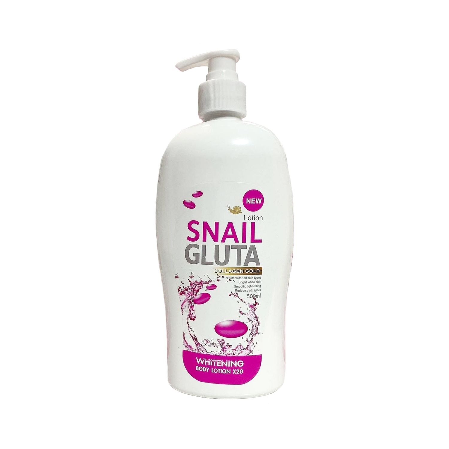 Perfect Skin Lady - Snail Gluta Collagen Gold Whitening Body Lotion 500ml | Wholesale Bath & Body Care Singapore