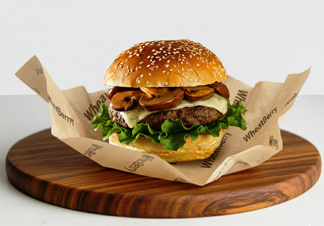 Swiss  Mushroom  Burger