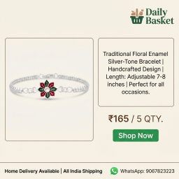 सिल्वर फ्लोरल राखी ब्रेसलेट, रक्षा के लिए भाई-बहन के खूबसूरत बंधन का प्रतीक