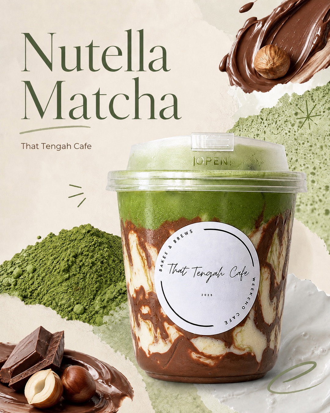 Nutella Matcha Latte