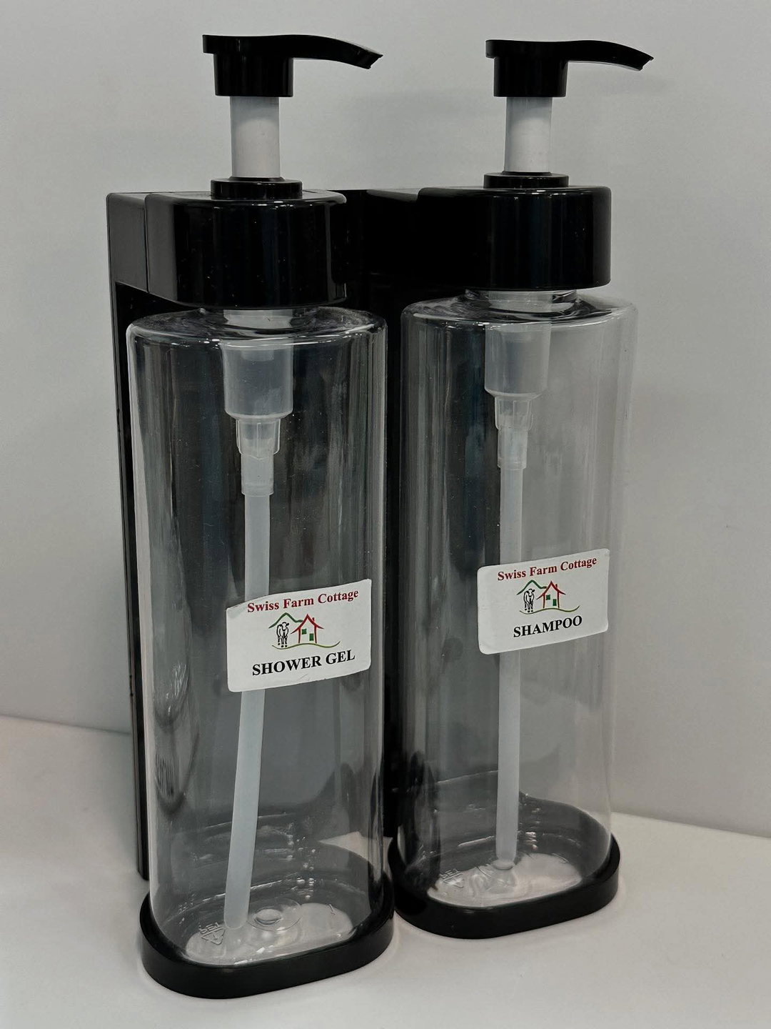 WALL REFILL BOTTLE (2 Heads - Shampoo & Body Lotion)