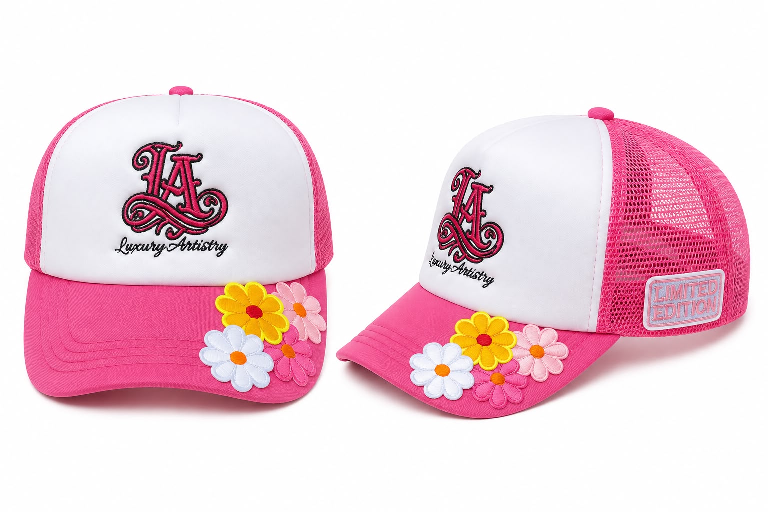 (Customized) Pink Trucker Hat_0