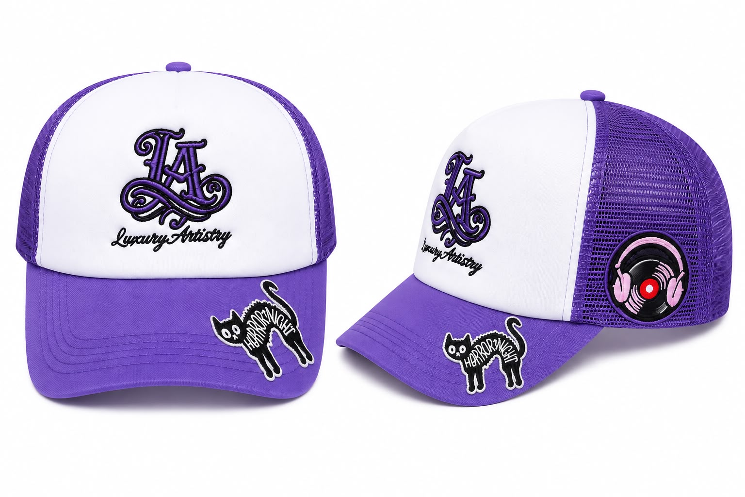 (Customized) Purple Trucker Hat_0