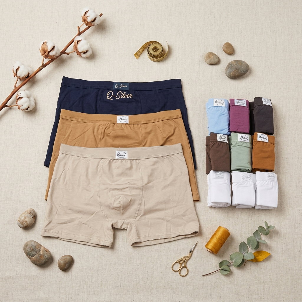 Lot de Caleçons Homme en Coton 100% Naturel 