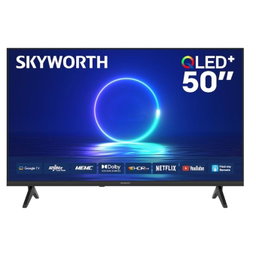 Skyworth 50Q6500H, 50" 4K QLED Smart Google TV, Black (1YR WRTY)
