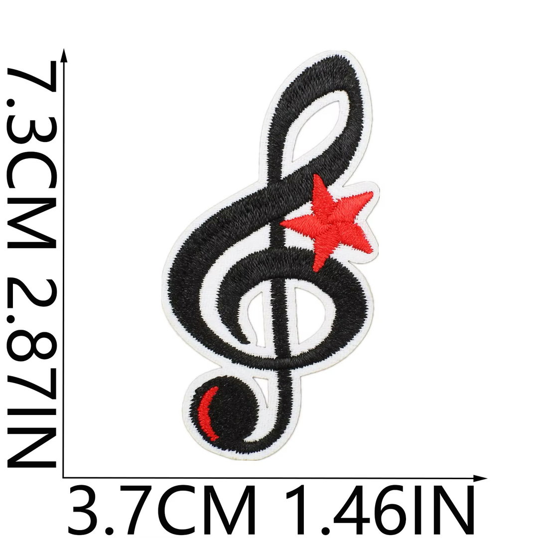 (Treble Clef Star) Patch