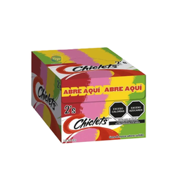 CHICLETS 2S SURTIDO DISP C/75 PZS
