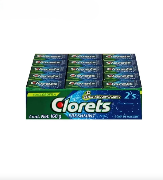 CLORETS 2S FRESHMINT DISP C/60 PZS