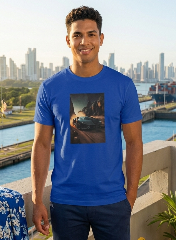Tshirt azul TALLA L_0