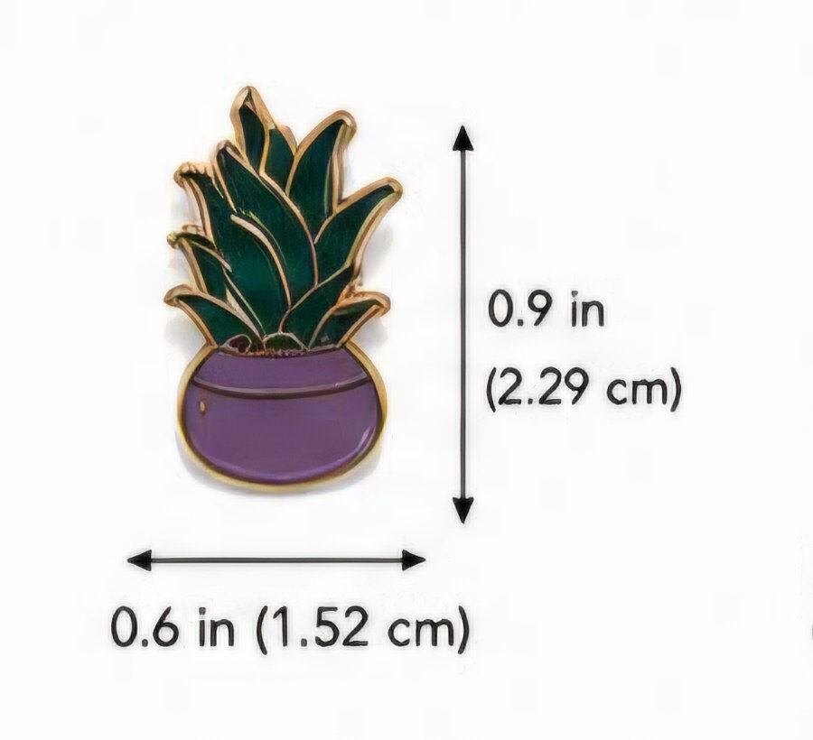 (Purple Pot Succulent) Pin  _0