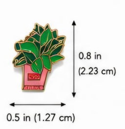 (Potted Green Plant) Pin 