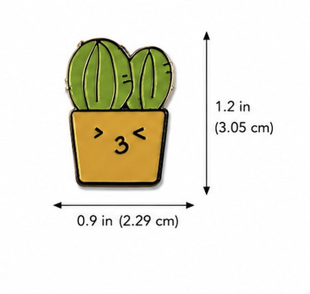 (Happy Cactus Pot) Pin