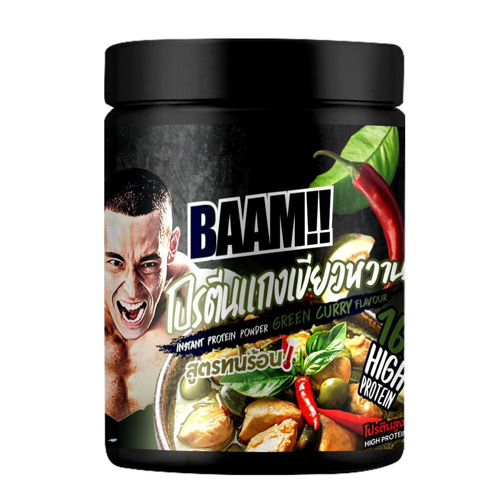 BAAM!!™ Tom Yum Savory Whey Protein KOD POR KOD MAE (12 Servings) | 16g Protein • Low Calorie • Halal • High Protein Meal_12