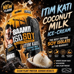 BAAM!!™ ISO-SOY Plant Protein Isolate (1lb / 0.45kg) | 30g Soy Isolate Protein • Vegan • Lactose-Free • Lab-Tested Premium Plant Protein [VX]