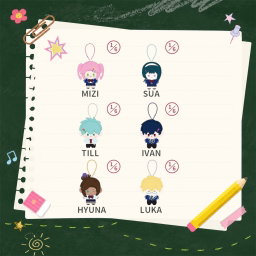 Alien stage AAHH “High School” - Nunu Style Mini Plush Pendant (7 CM)