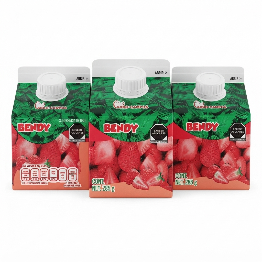 Fresas Congeladas Con Azúcar 24 pzs BENDY