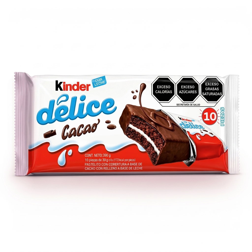 Kinder Delice Cacao 10 pzs