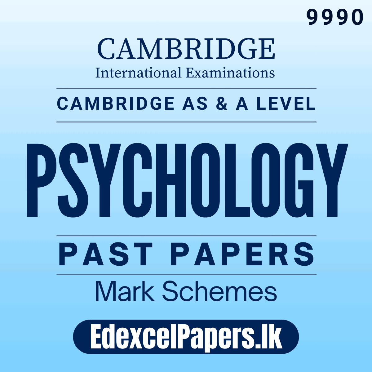Psychology (9990) | Cambridge International AS & A Level Past Papers_0