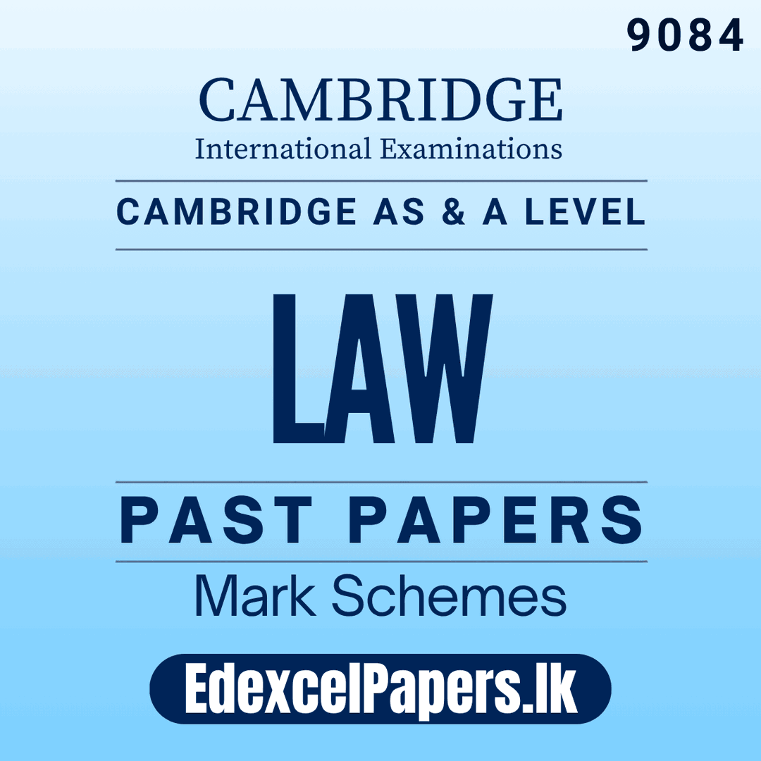 Law (9084) | Cambridge International AS & A Level Past Papers