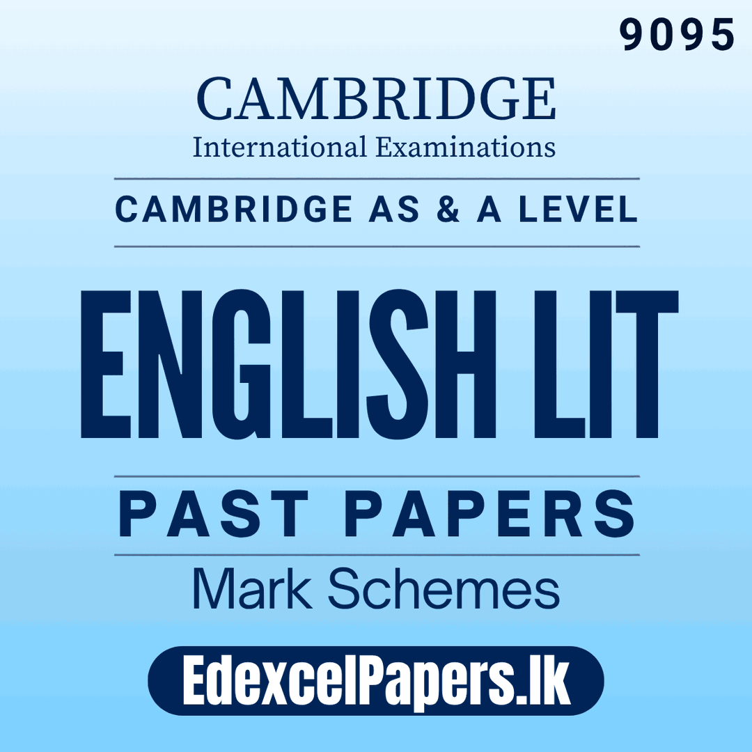 English Literature (9695) | Cambridge International AS & A Level Past Papers