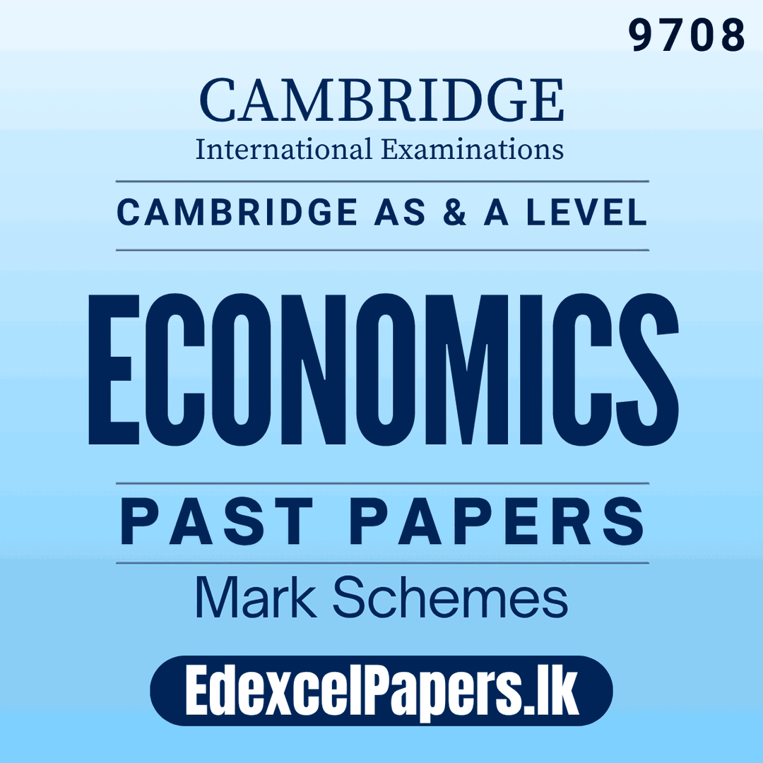 Economics (9708) | Cambridge International AS & A Level Past Papers