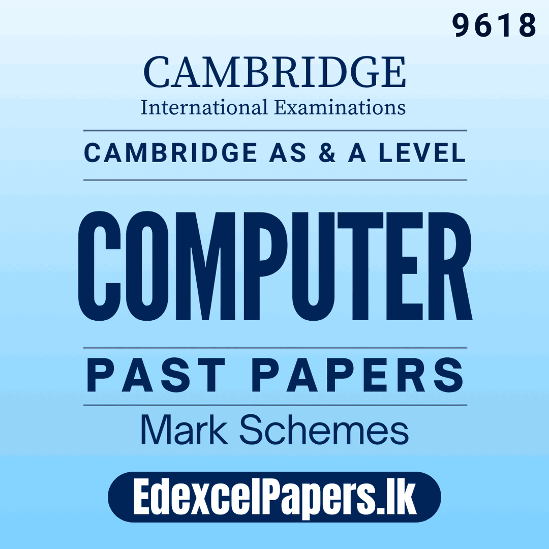 Computer Science (9618) | Cambridge International AS & A Level Past Papers