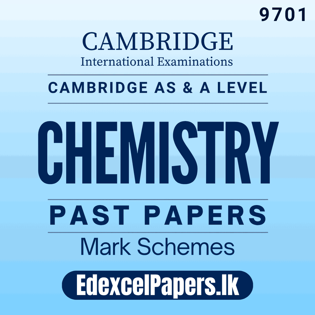 Chemistry (9701) | Cambridge International AS & A Level Past Papers