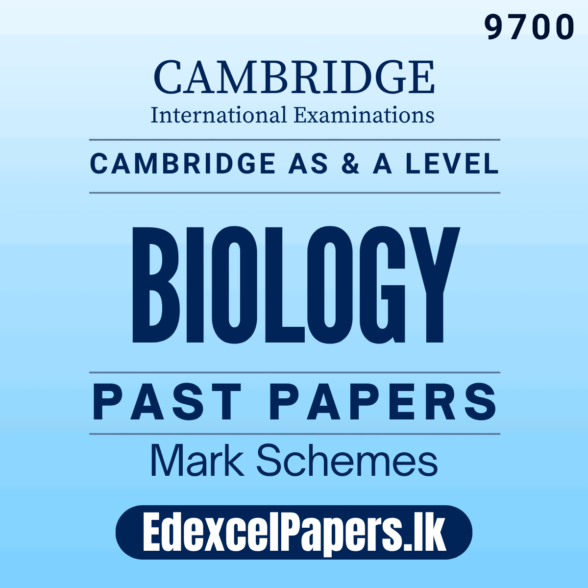 Biology (9700) | Cambridge International AS & A Level Past Papers_0