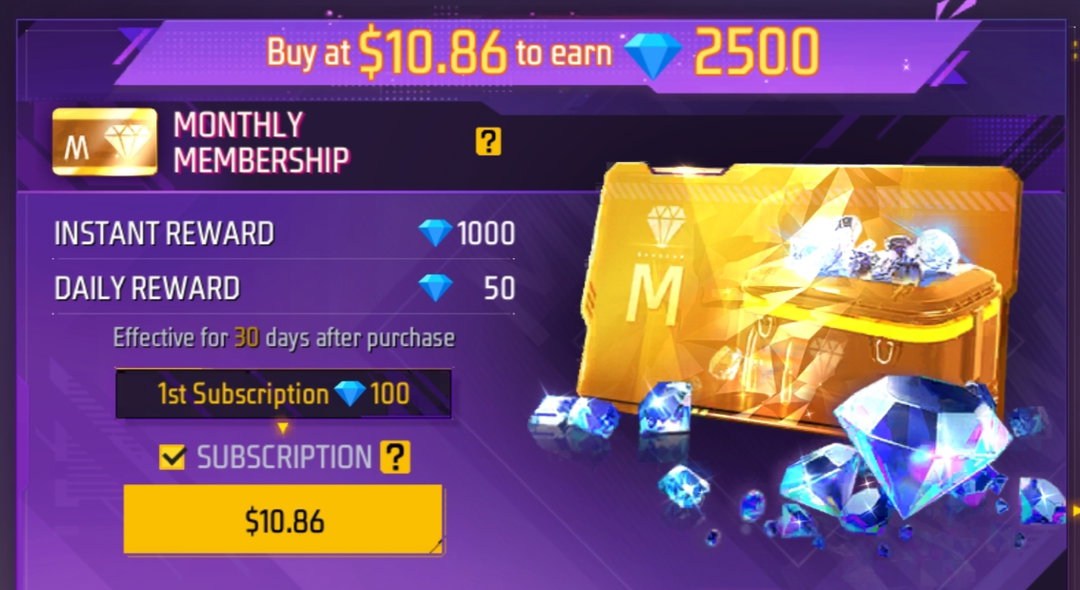 MONTHLY MEMBERSHIP💎💎2500
