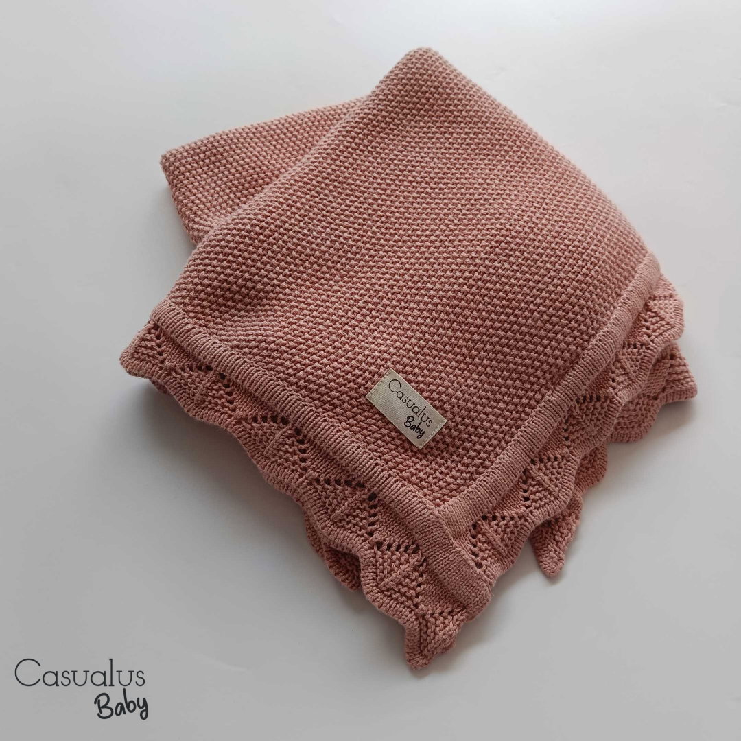 Laced Blanket - Dusty Pink