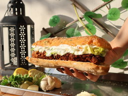 Hot Honey Garlic Caesar Chicken Sandwich