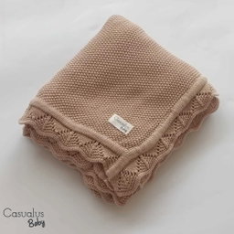 Laced Blanket - Light Brown