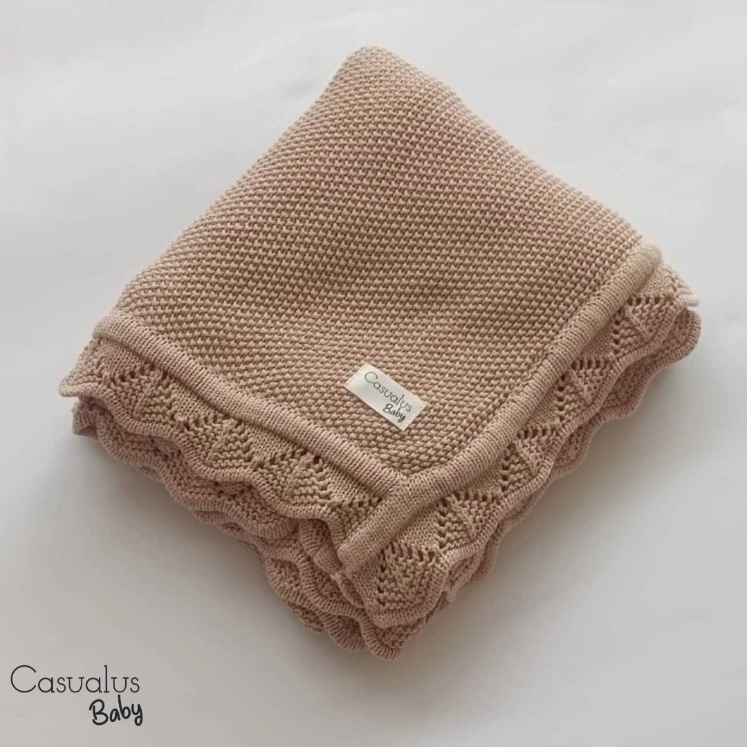 Laced Blanket - Light Brown