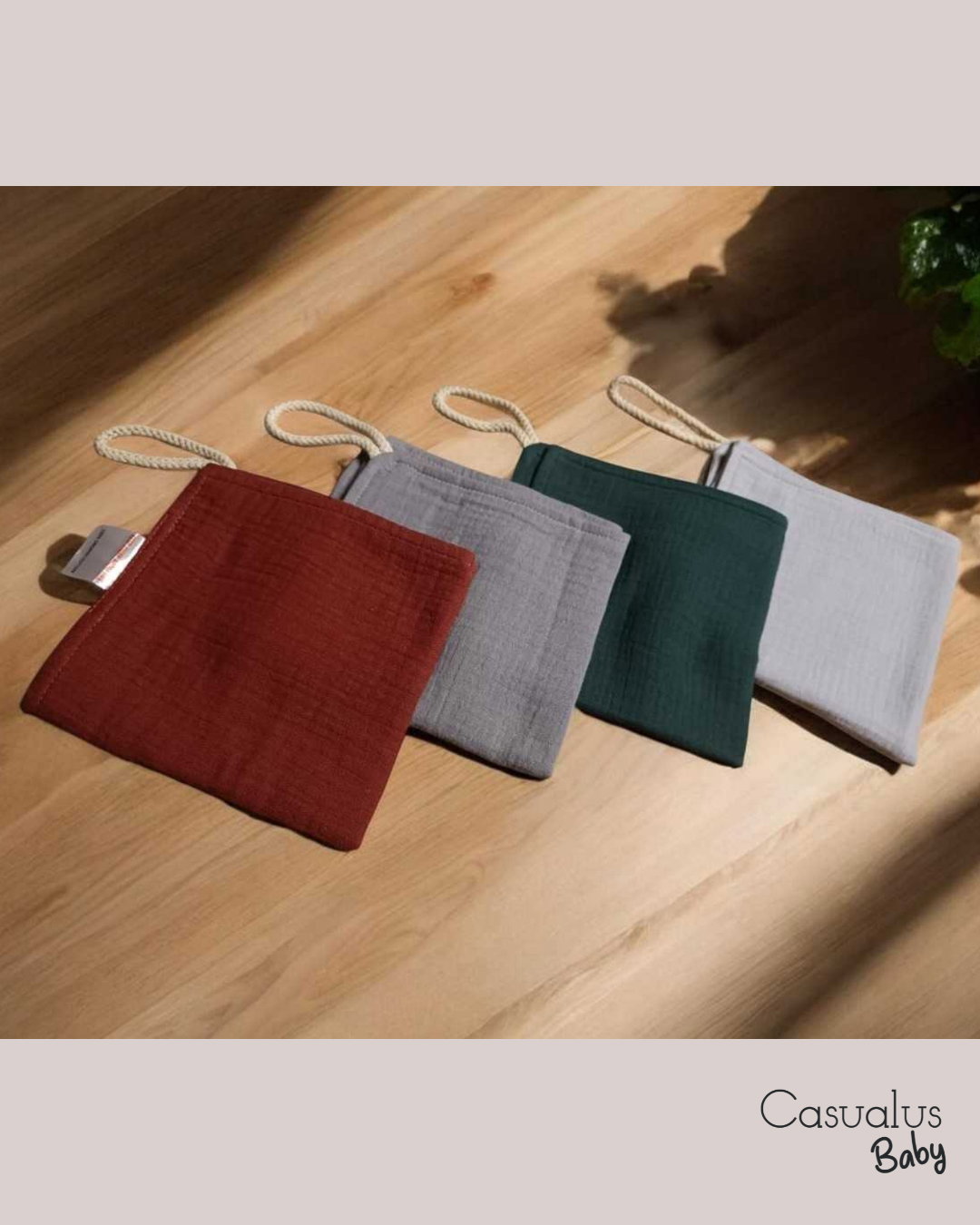 100% Organic Cotton Small Muslin Towels_0