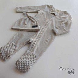 Interlock Romper - Ivory 