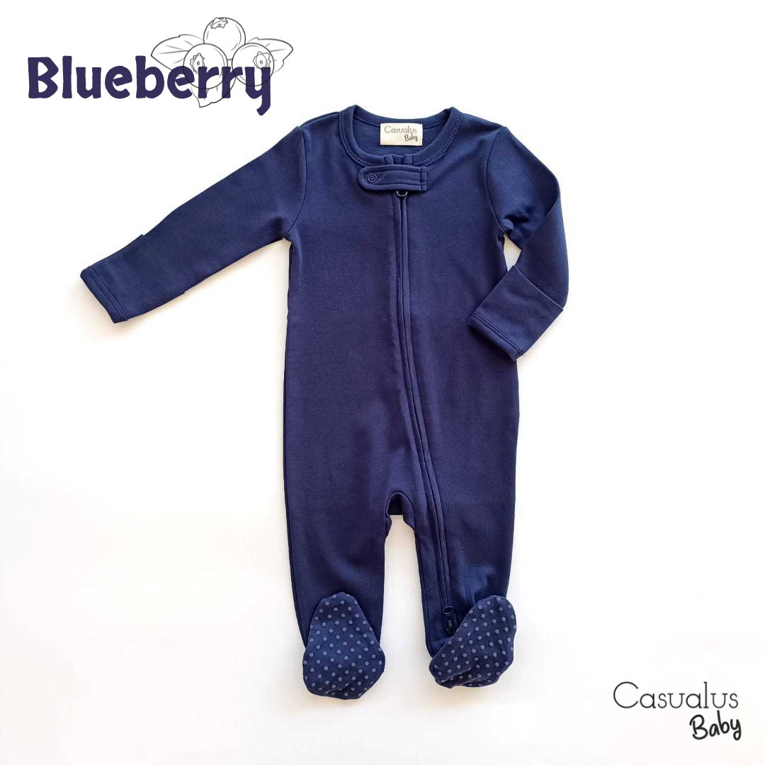 Interlock Romper - Blueberry 