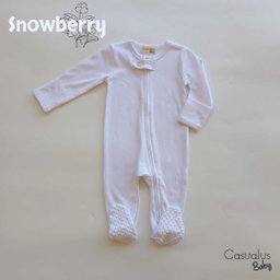 Interlock Romper - Snowberry 
