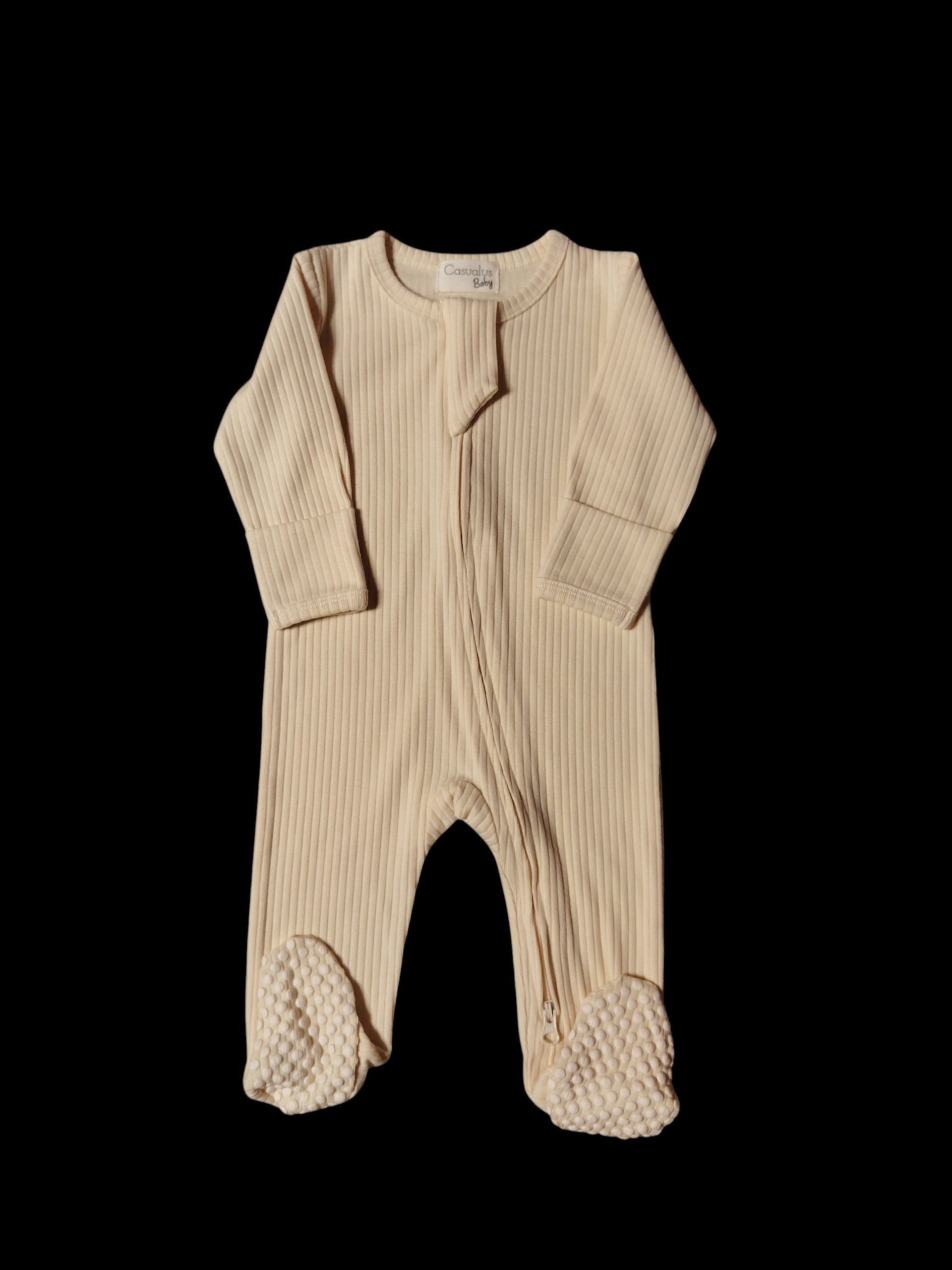 Ribbed Romper - Buttermilk
