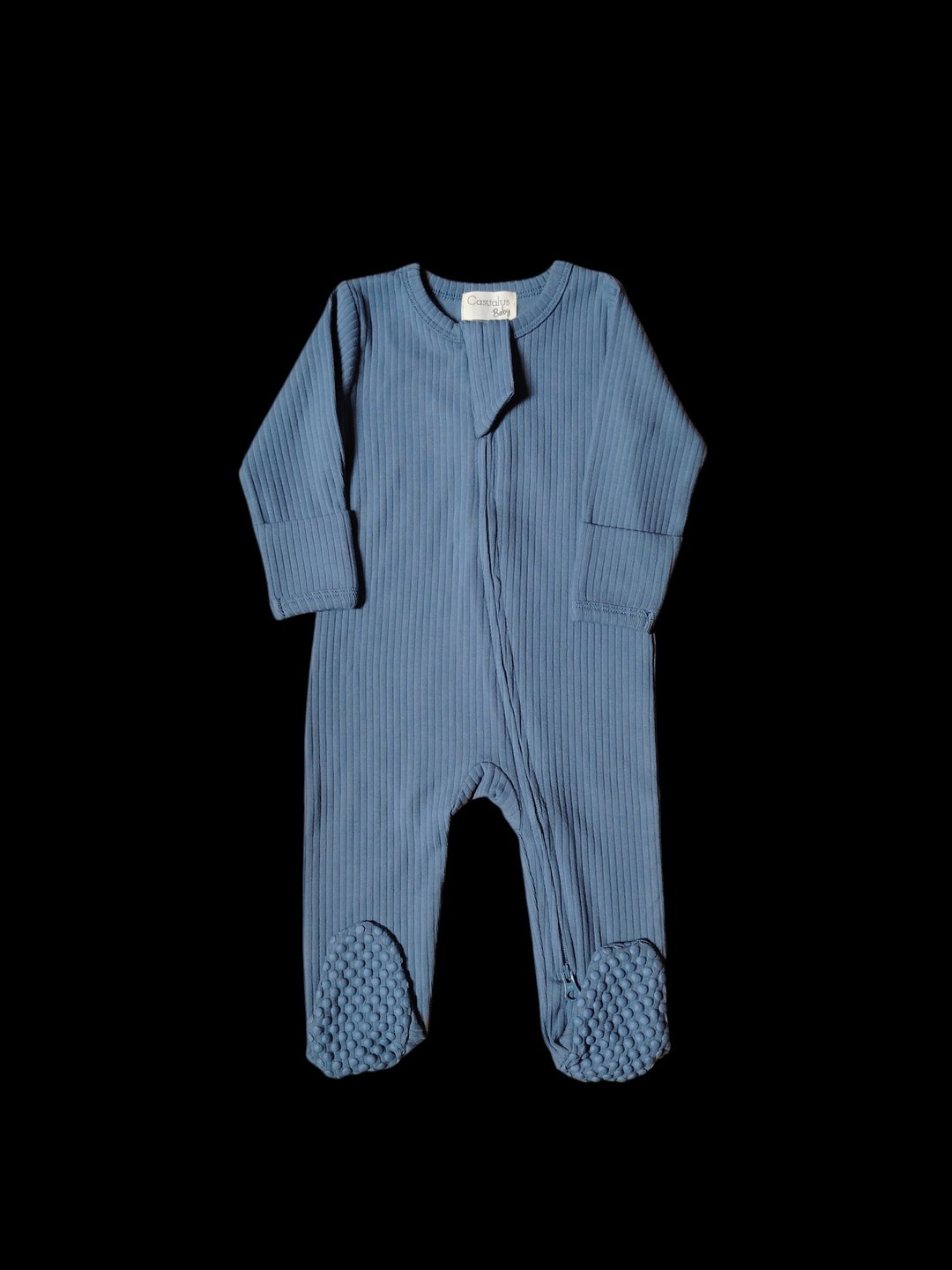 Ribbed Romper - Ocean