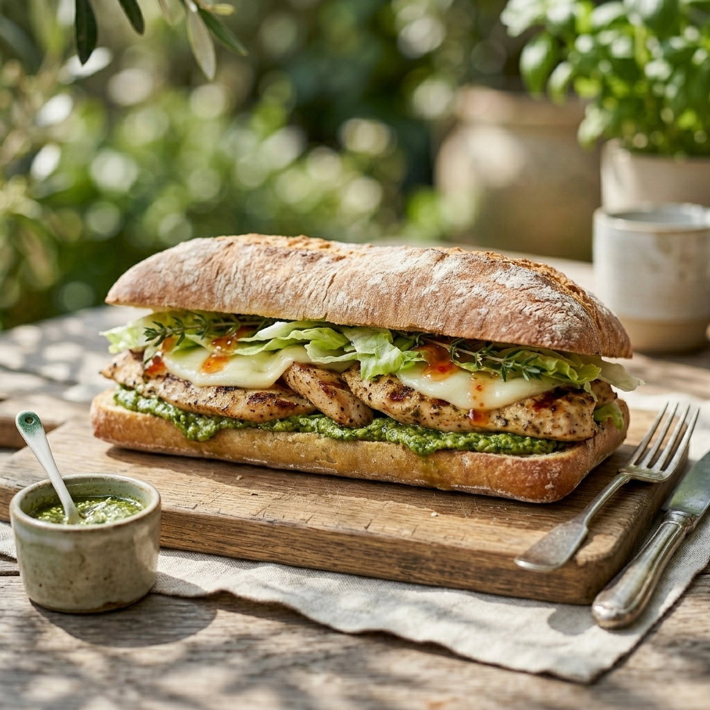 Chicken Pesto Sand
