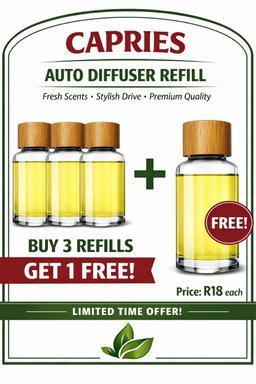 Capries Auto Diffusers - Refill Special