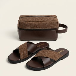 Ensemble Sandales Homme + Sac Élégant