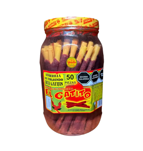 BANDERILLA TAJIN GRANDE GATITO VIT C/50 PZS