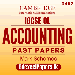 Accounting (0452) | Cambridge IGCSE Past Papers